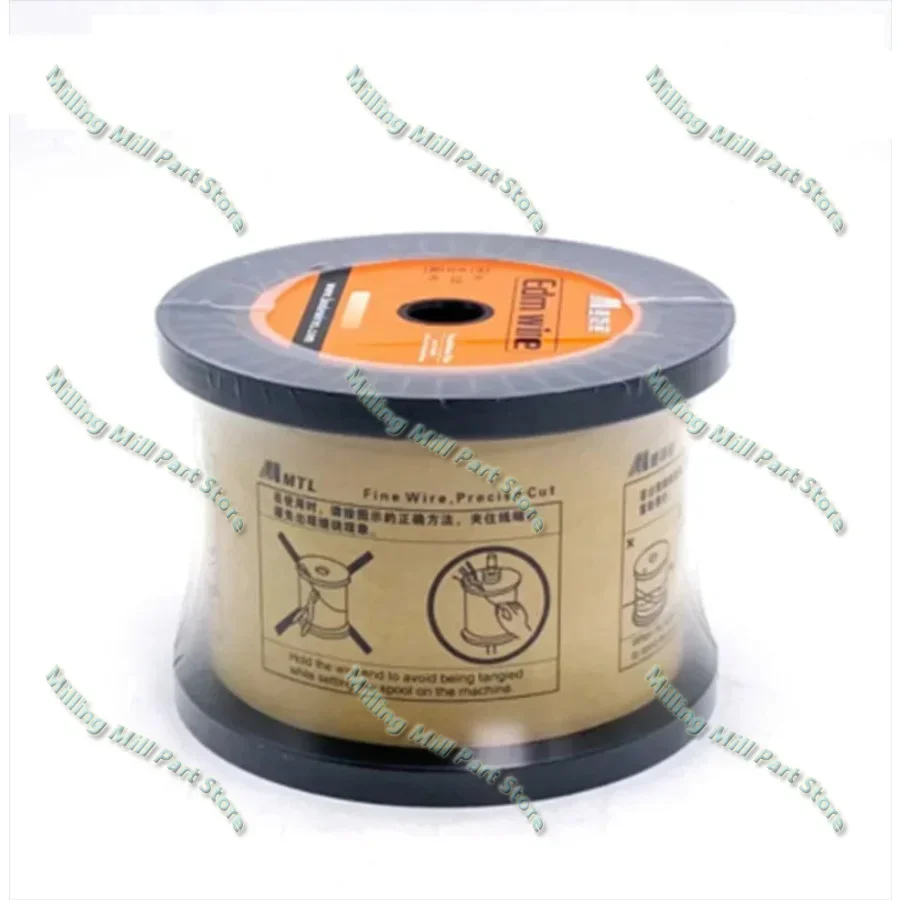 Electrode Wire EDM Brass Wire 0.2/0.25/0.3mm Tension Strength 900N-1000N Copper Wire 5KG Low Speed CNC EDM Wire Cutting Machine