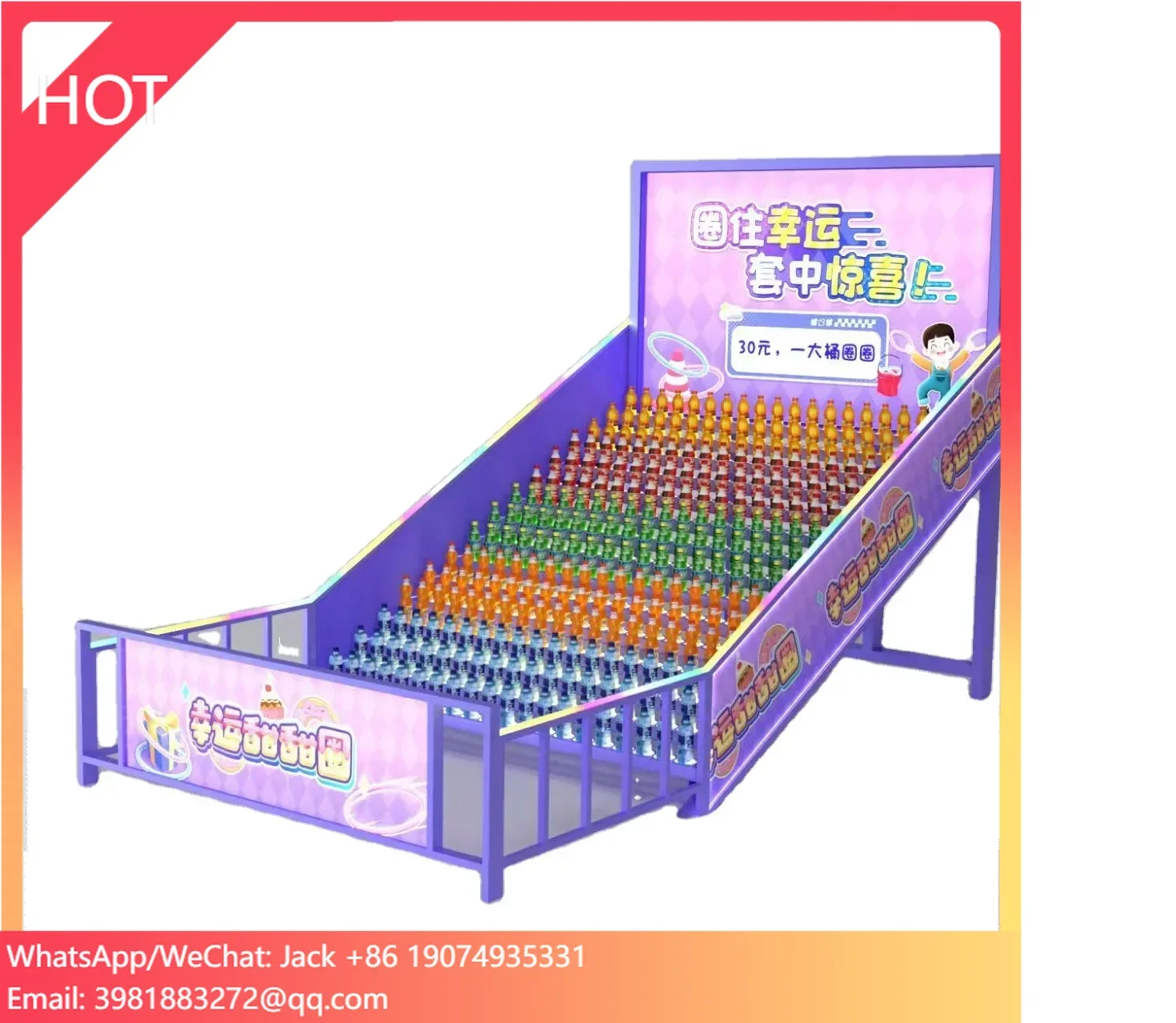 

Wholesale Ring toss carnival booth Amusement park loop machine park game carnival booth