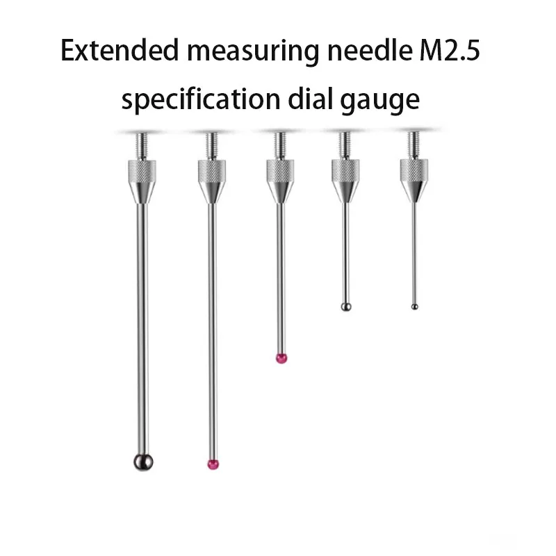 Precision measuring probe M2.5 extended measuring probe dial gauge height gauge ruby gauge probe extended probe