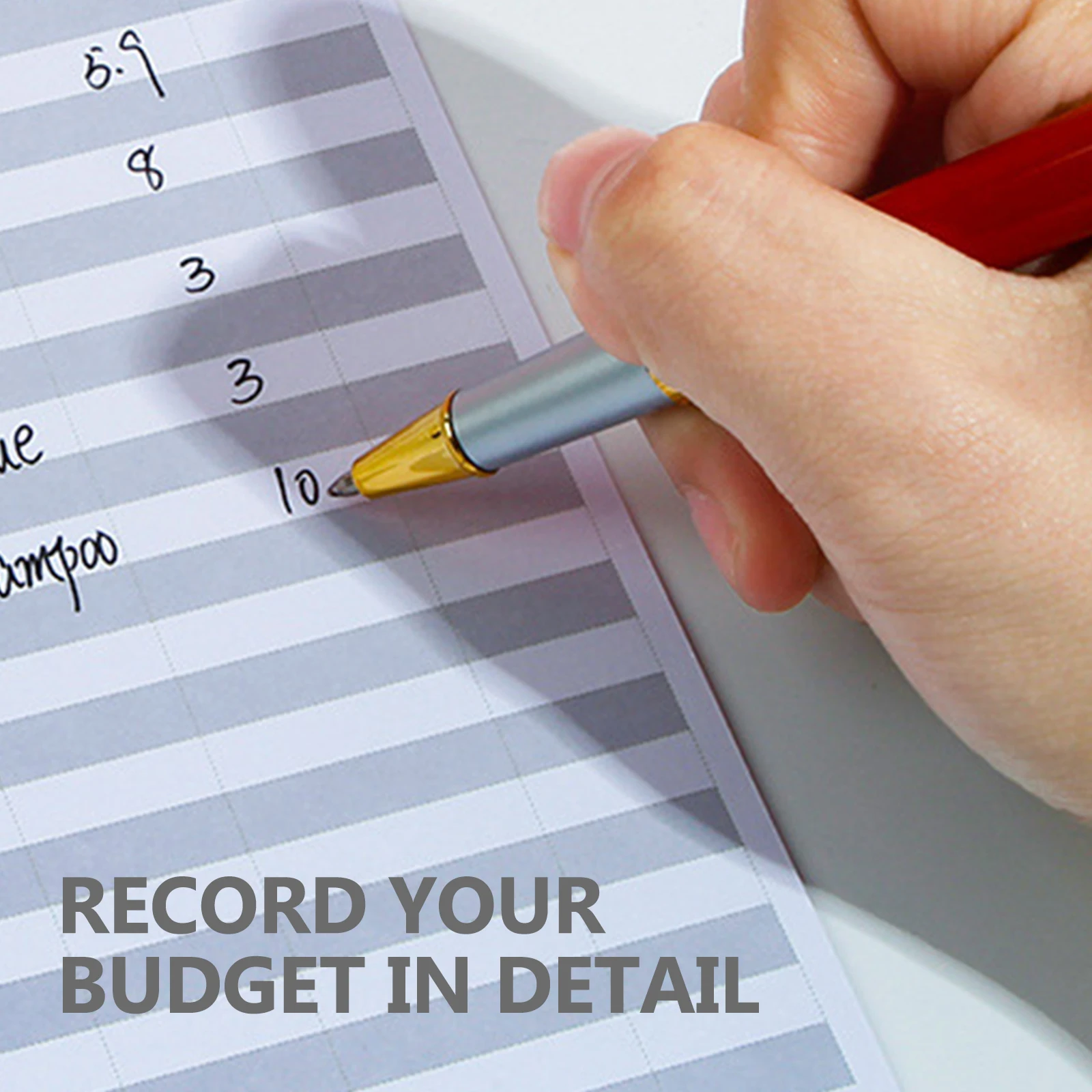 

24 Sheets Budget Card Replacement Practical Cash Organizer Bills Loose Leaf Reusable Colorful Financial Goals Safe Material