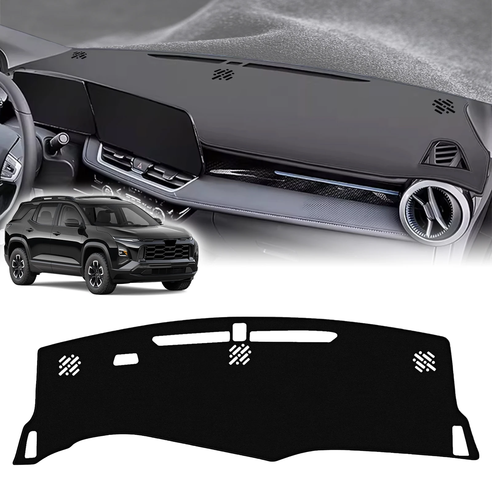 

fit for Chevrolet Equinox 2024-2027 Car Dashmat Dashboard Cover Pad Protective Carpet Leather DashMat Sunshade Accessories