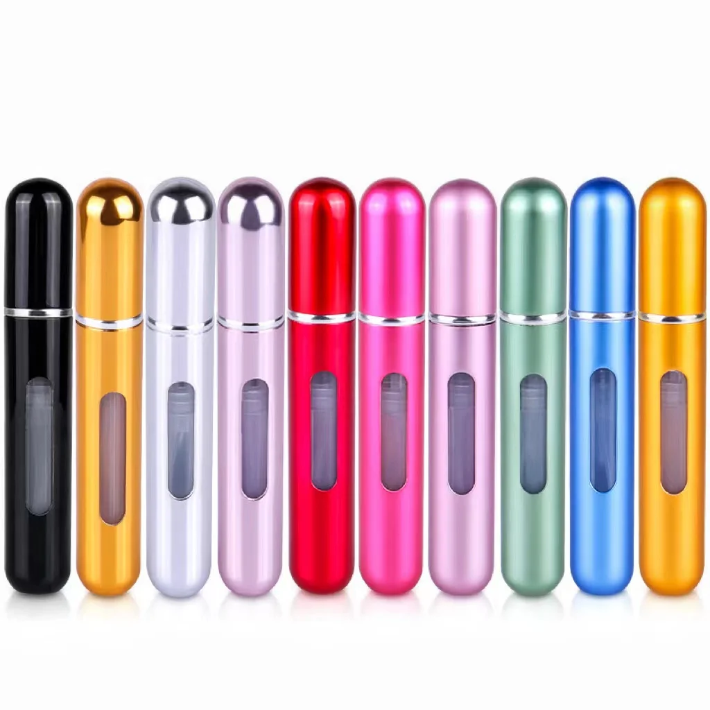 5/8ml Portable Perfume Atomizer Liquid Container For Cosmetics Mini Aluminum Spray Alcochol Empty Refillable Bottle