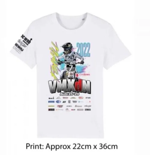 VMXdN Foxhill 2022 Official Event t-shirt White Mike Brown - 2XL