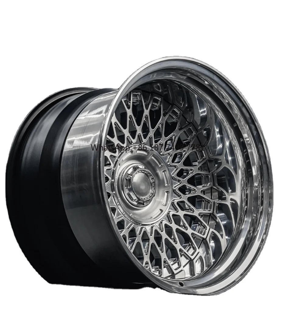 

Luxury Car Forged Alloy Wheels 20 21 22 24 Inch 9.5J 10.5J 11.5J 12J 12.5J Pcd 5*120 Polished Deep Lip 3 Pieced