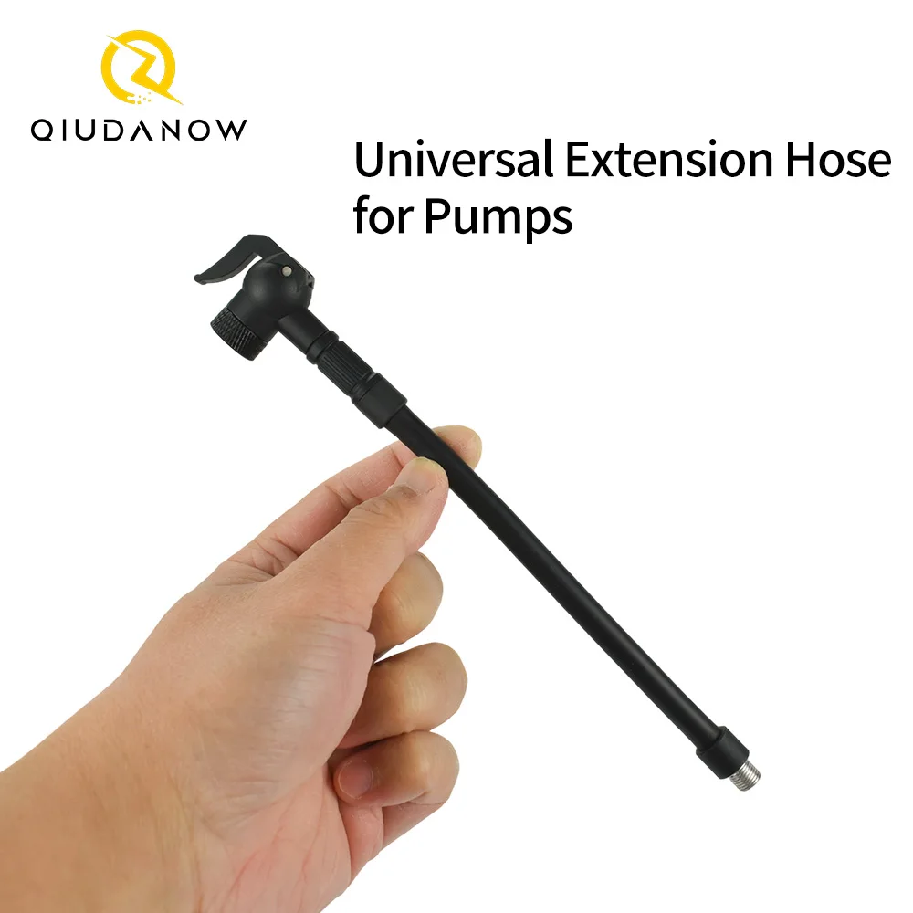 Adaptador de Boquilla Universal para Bomba de Bicicleta Qiudanow y Manguera de Extensión para Válvulas Clik Presta Schrader Dunlop, Accesorios para Herramientas de Bomba de Bicicleta