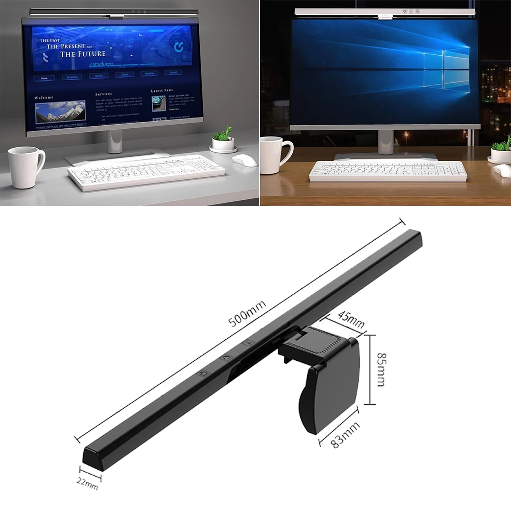 

330/500MM LED Computer Light Adjustable Color Temperature Monitor Light Bar Eye-Care LED Desk Lamp USB Powered Lamp for Computer