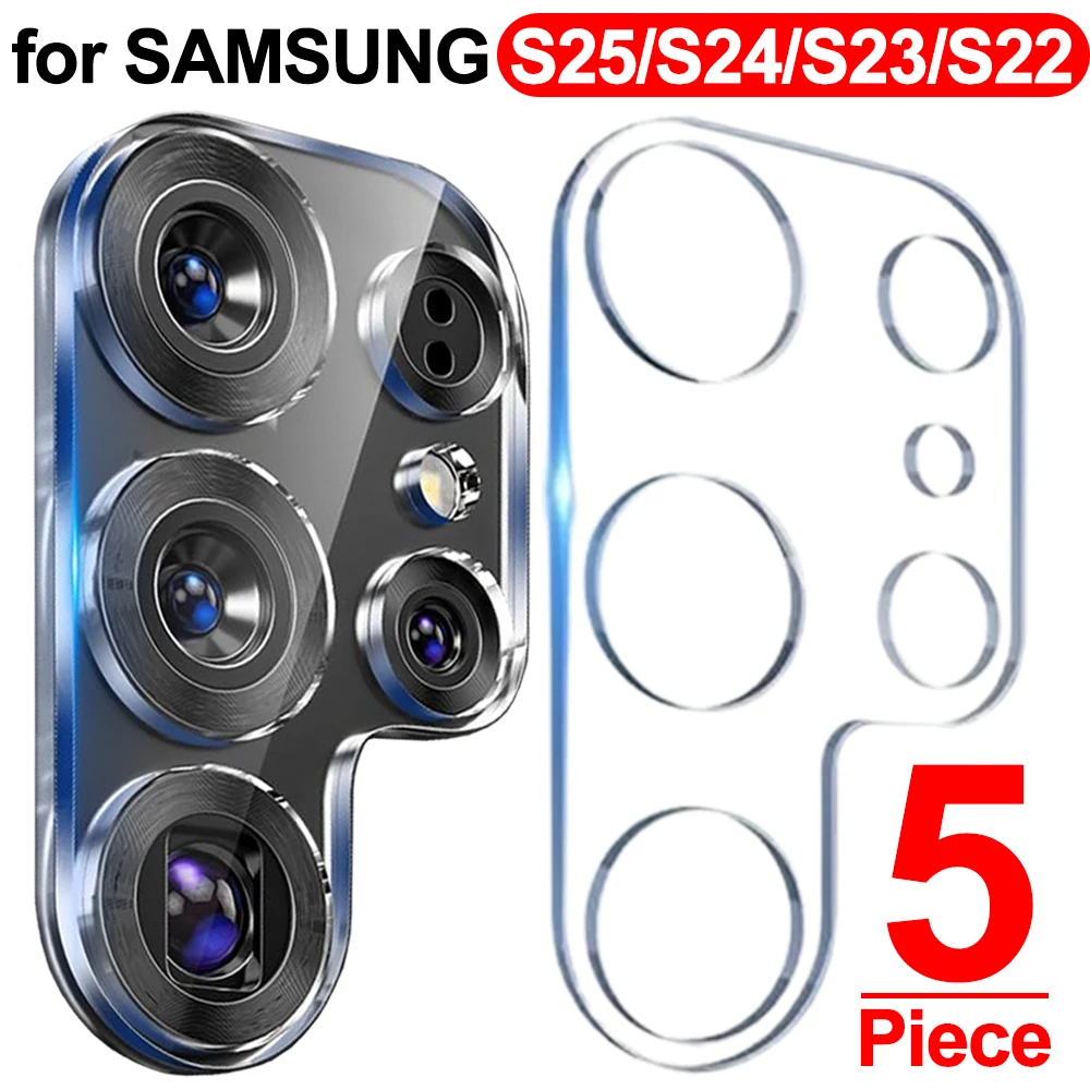 1-5PCS Tempered Glass Camera Lens Protectors for Samsung Galaxy S25/S24/S23/S22 HD Hardness Lens Films for Samsung S25Ultra/Plus