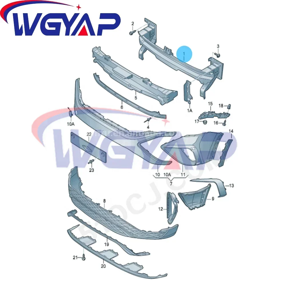 

WGYAP OEM Car Front Bumper Anti-Collision Beam 2GJ 807 109K for Volkswagen TAOS Direct Manufacturer Shipping