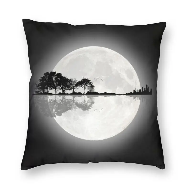 Moonlight Nature Guitar Pillowcase Home Decor 3D Printed Guitarist Music Gift  for Living Room