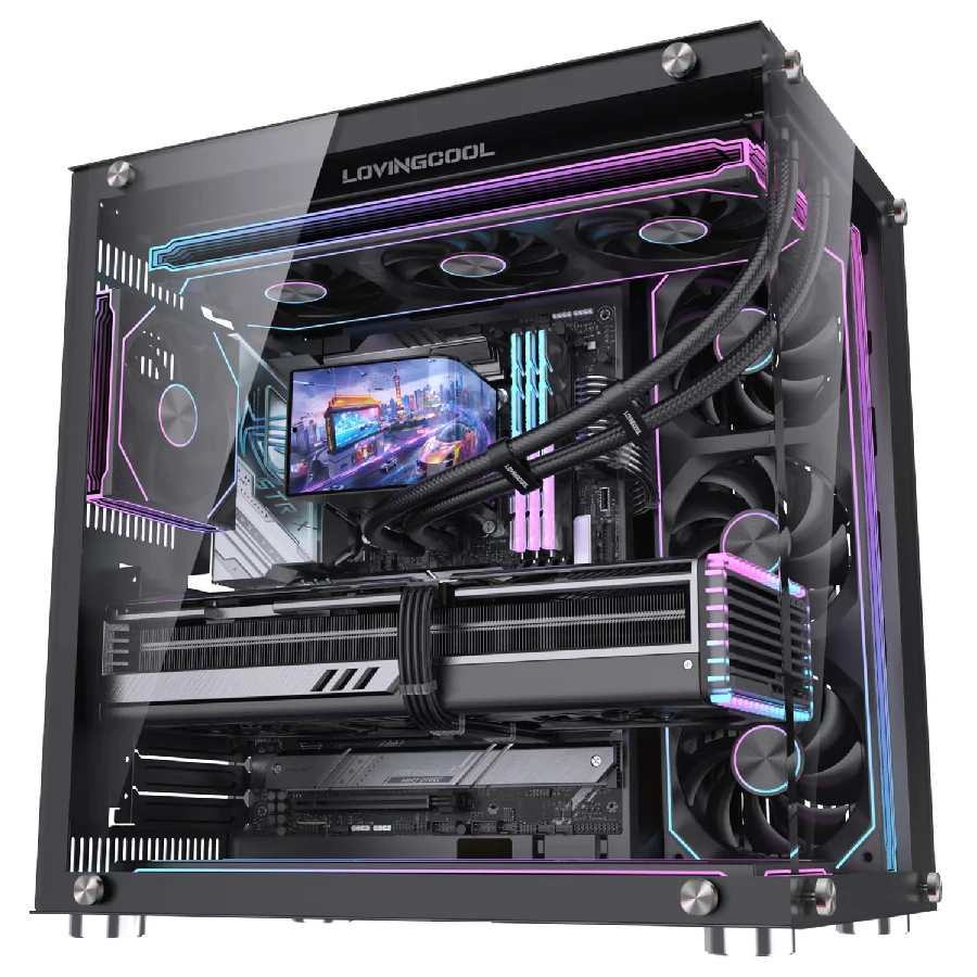 러빙쿨 SC70 360 ARGB CPU 수냉 쿨러 라디에이터 6.67인치 육안 3D 초대형 프레임리스 곡면 스크린 워터 쿨러