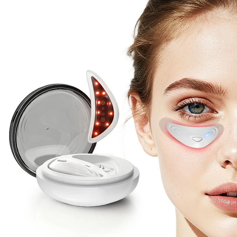 Red Light EMS Micro‑Current Eye Massager Household Beauty Instrument for Eye Skin Relax Dark Circles Puffiness Relief