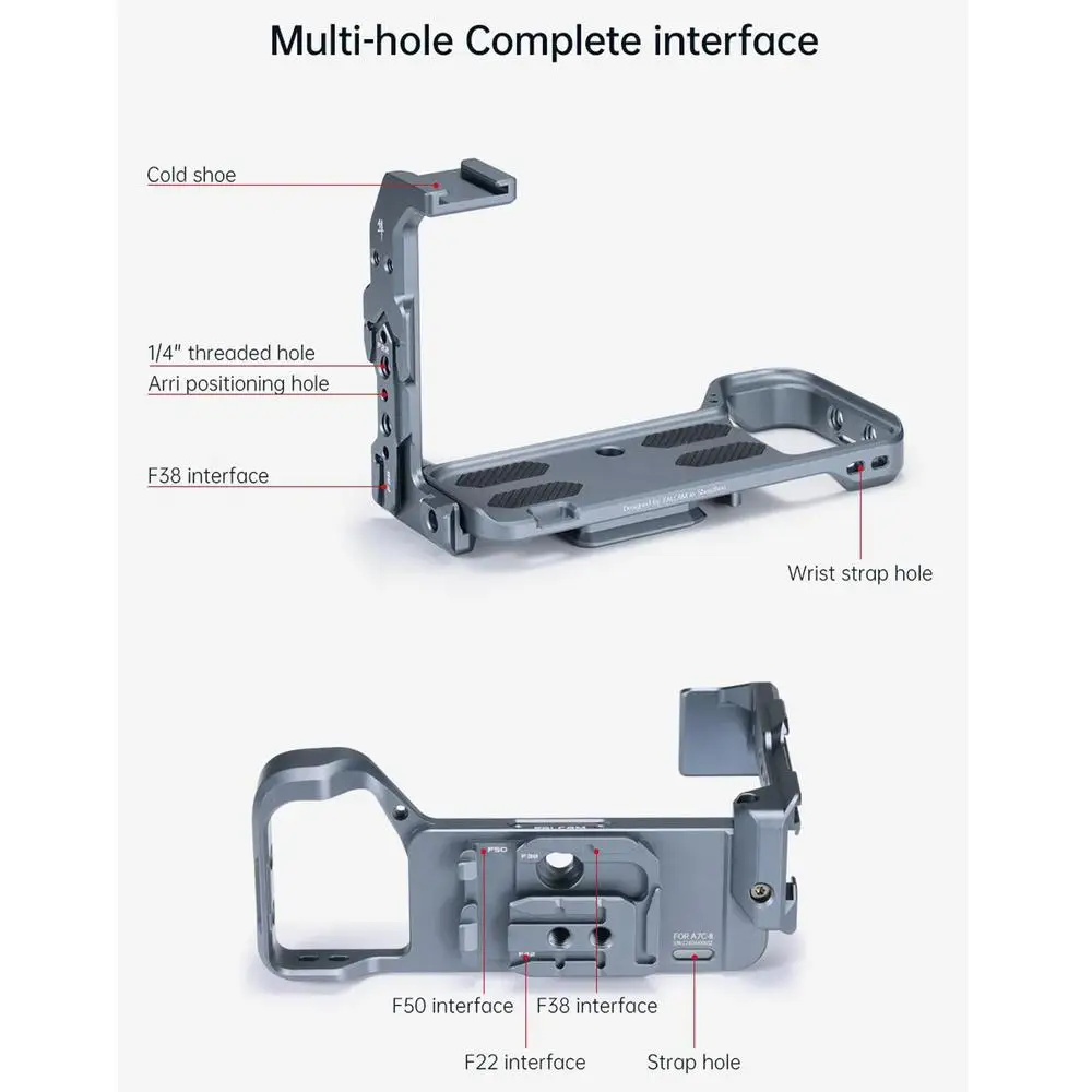 FALCAM C00B3A02 Quick Release Camera L-beugel (VOOR SONY A7CII)