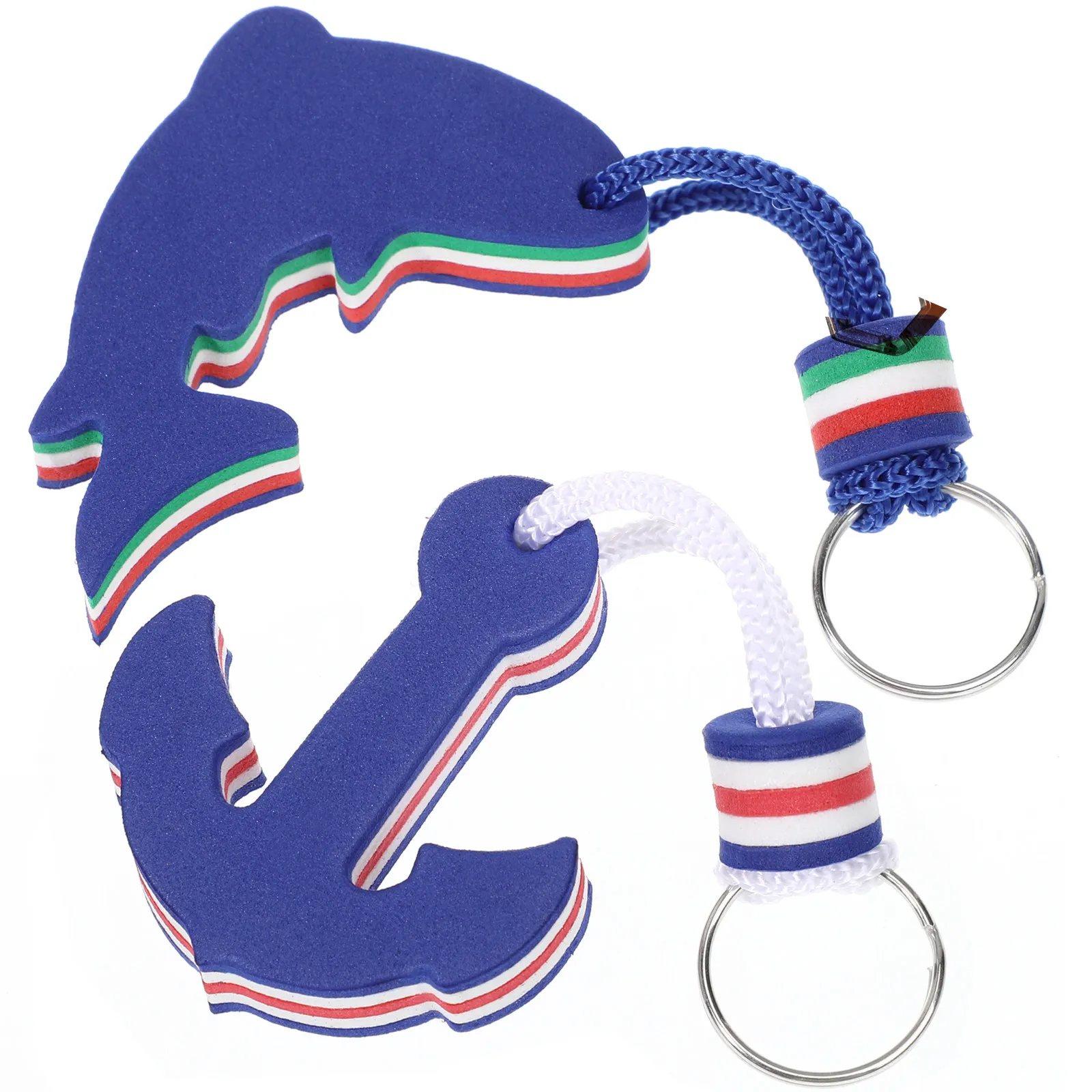 

2 шт. плавающие брелоки-дельфины из ЭВА для ключей, безопасные, для каяка, каноэ, парусного спорта, плавания, активного отдыха на воде