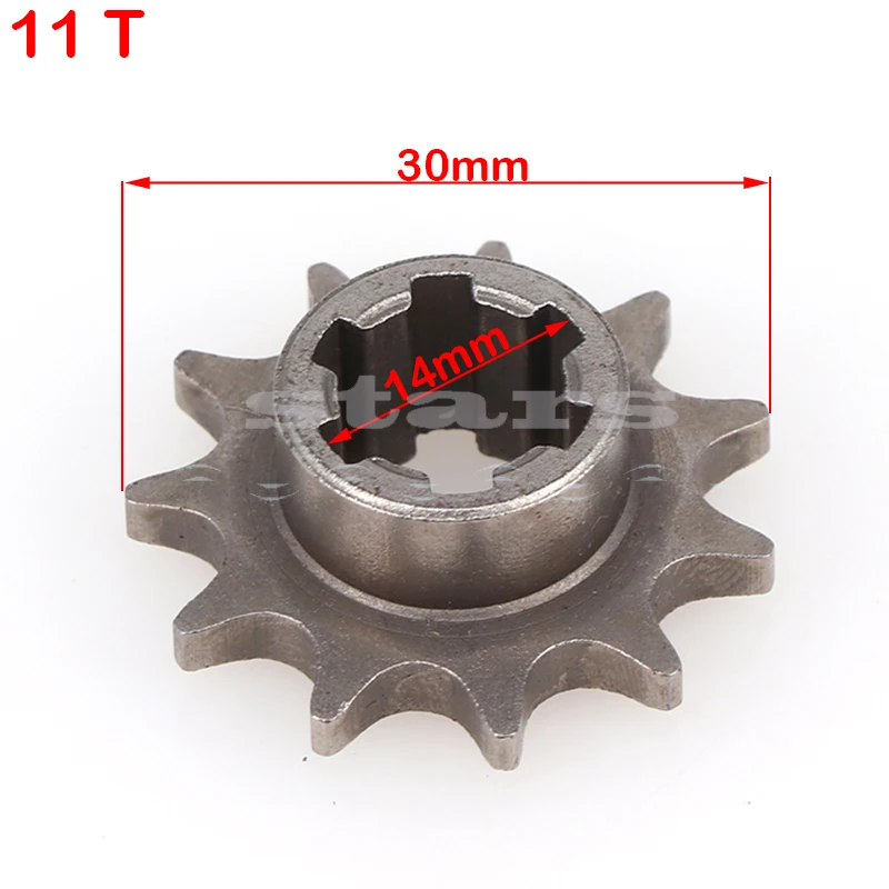 T8F 11T 13T 17T 20T Front Gear Box Sprocket Pinion Sprocket Chain Cog Metal For 47cc 49cc Minimoto ATV Mini Bike Moped Scooter - Image 4