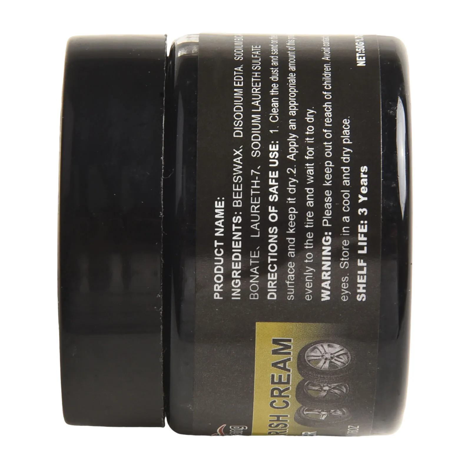 Nettoyant pour pneus noir, cire pour pneus, pratique et fiable pour l'entretien des pneus de voiture et de camion
