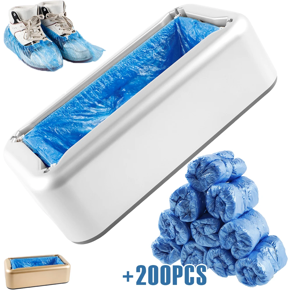 

Automatic Shoe Cover Machine Disposable Shoe Covers Dispenser with 200pcs Plastic Shoe Covers for Keep Floor Clean and Hygienic