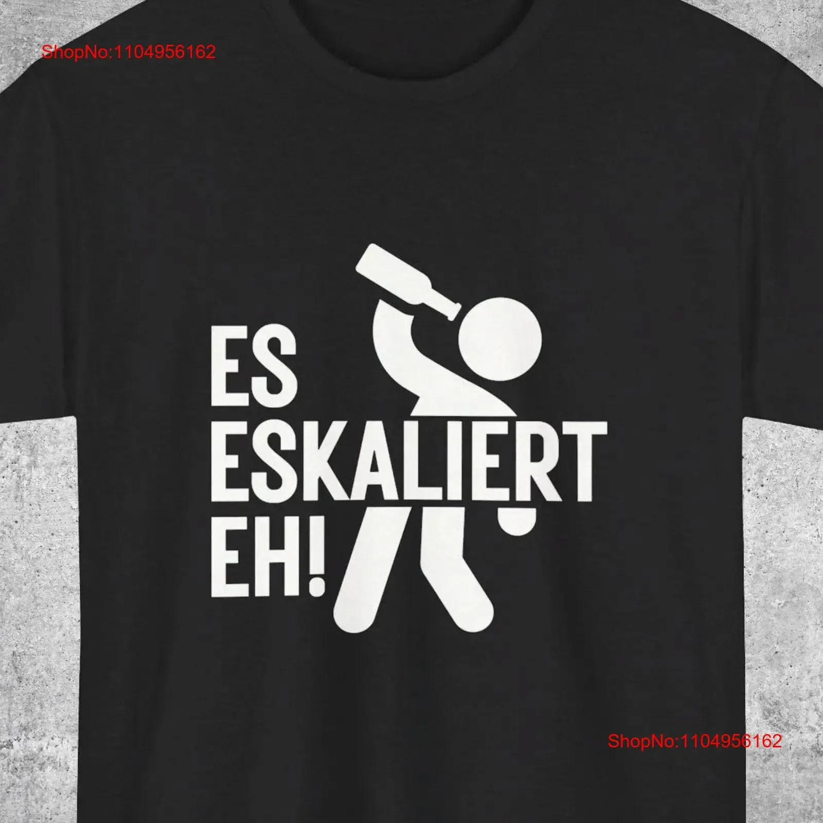 Es eskaliert eh camiseta de fiesta niñas StatemenT lustiger Spruch exzessiv Feiern Saufen Alkohol trinken gema Laune JGA 514A