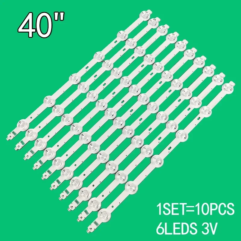 

New 10PCS/batch 424mm 6LED 3V for 40 "LCD TV accessory SVS400A96_REV5.2_6C0B_150311 SVS400A86