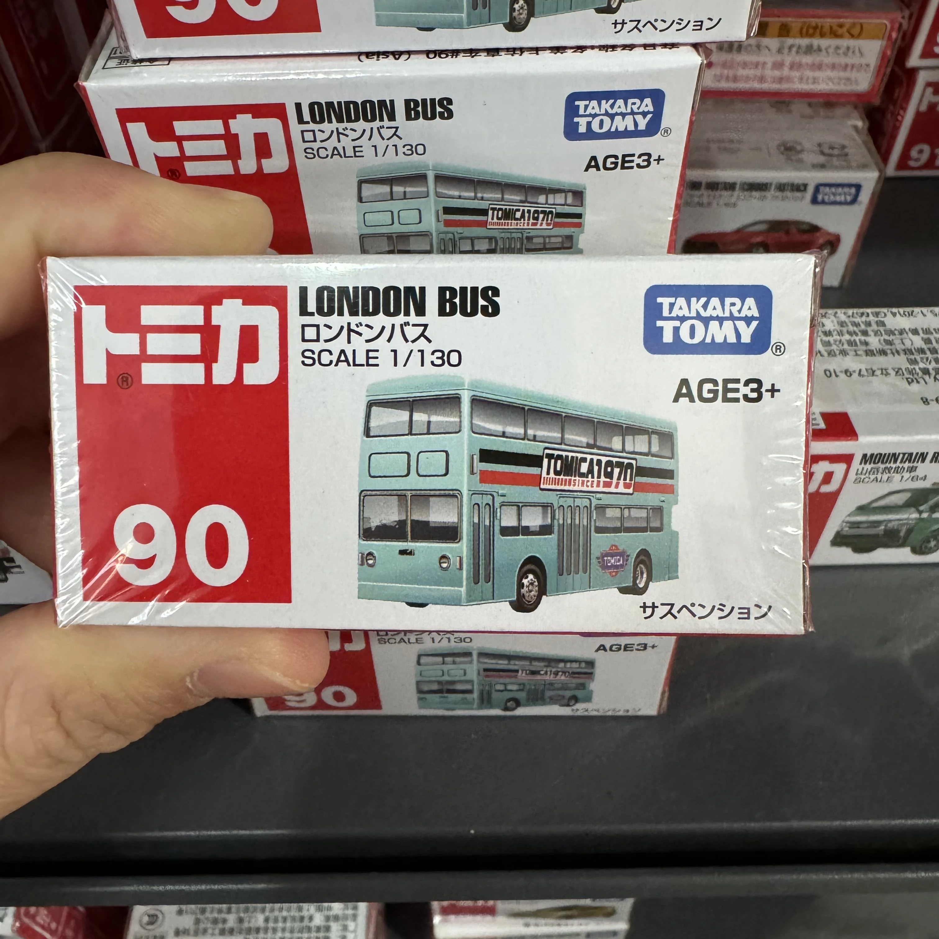 Takara Tomy TOMICA Asia Edition No. 90 London Bus Casting Static Car Alloy Toys Vehicle Diecast Metal Model for Children
