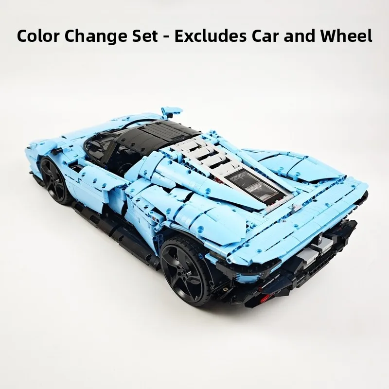 Domestic Car Color Modin Kit ible with 4243 SP3 Sports Car Color Change Accories for Building Blos