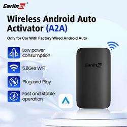 2026 CarlinKit Android Auto Wireless Adapter Smart Ai Box Plug And Play Bluetooth WiFi Auto Connect For Wired Android Auto Cars