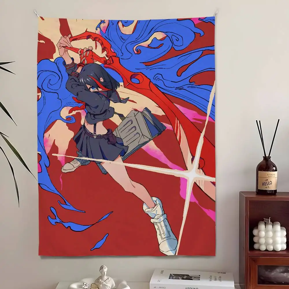 KILL la KILL أنيمي نسيج، غرفة نوم المعيشة بار حديقة في الهواء الطلق والمهرجانات الديكور خلفية الفن راية للحزب #3