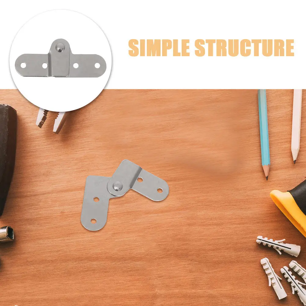 Chicken Mouth Iron Folding Table Hinges Heavy Duty Replacement Assembly for Loft Ladder Folding Attic Stair Hardware