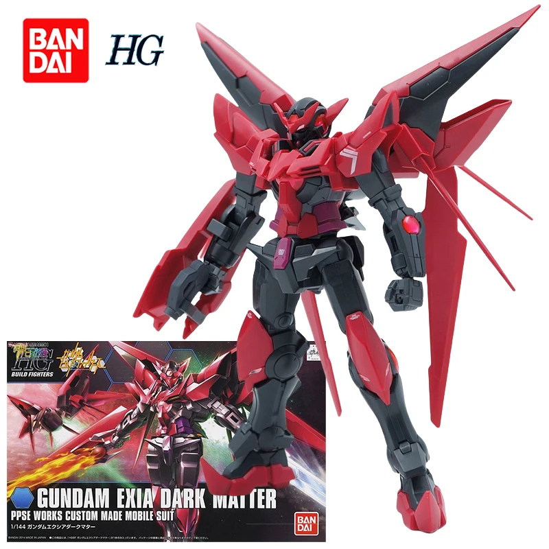 Bandai Gundam Exia Dark Matter Action Figure Mobile Suie Gundam Assembly Model Kit