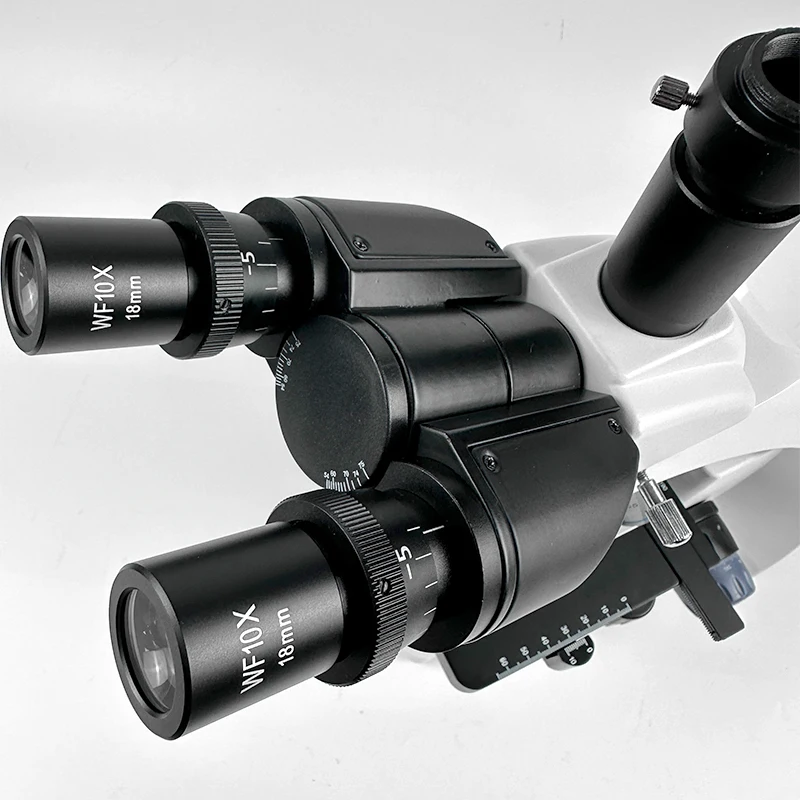 Albenth 40X-1000X Trinocular Biological Microscopes With 3W LED, Abbe Condenser, Double Layer Mechanical Stage