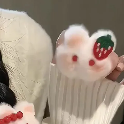 

Заколка для волос «Румяный кролик», плюшевый клубничный дизайн, очаровательный аксессуар для волос для девочек, подарок