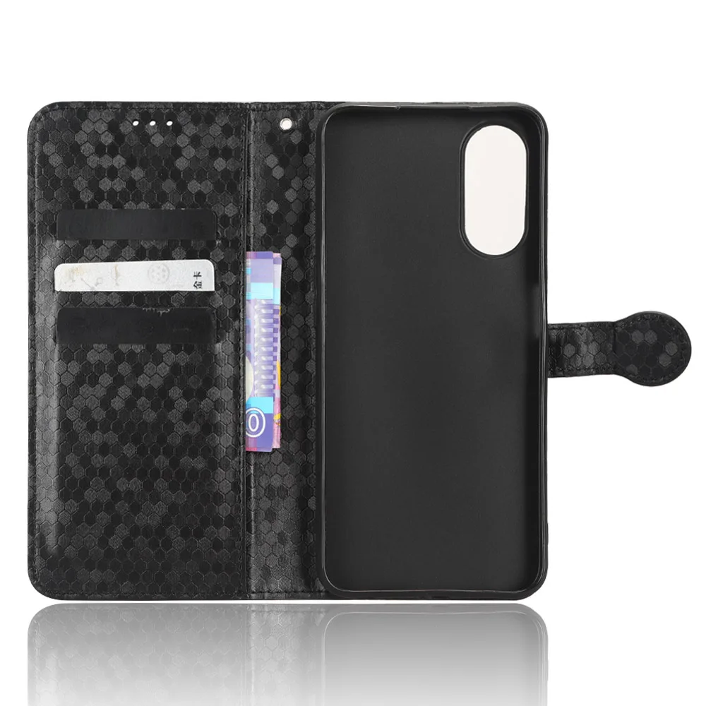 For Oppo A58 5G Case Luxury Leather Flip Wallet Phone Case PHJ110 Case Stand Function Card Holder