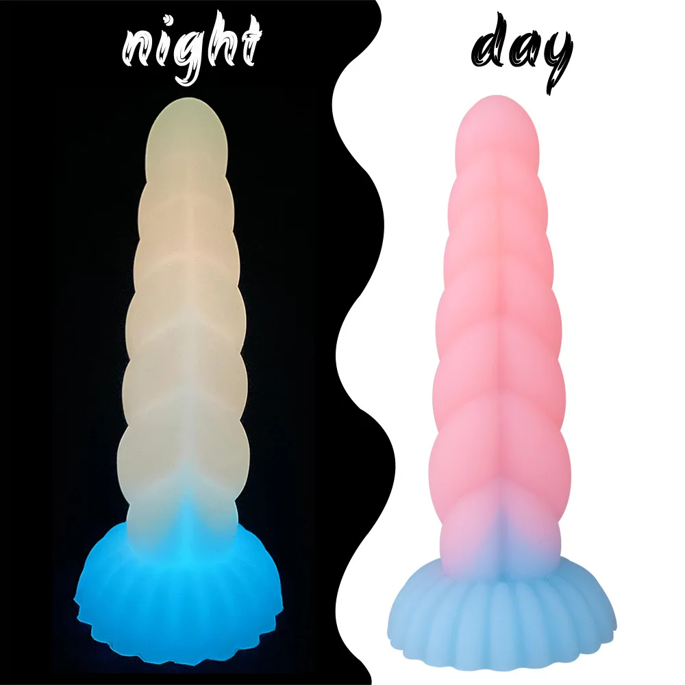 Luminous Dildo Anal Plug Realistic Penis Sex Toys for Women Gay Liquid Silicone Anal Dildos Prostate Massage But Plug Sm Games