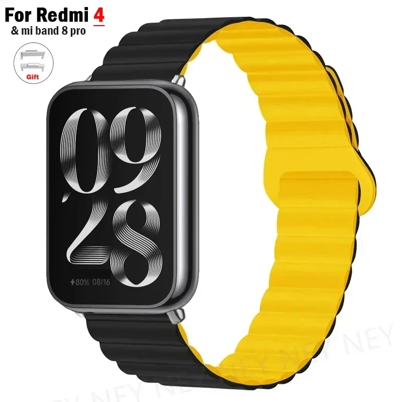 Magnets ch laufe für Xiaomi Mi Band 8 Pro Armband Smart Armband Armband Silikon Uhren armband Correas für Redmi Uhr 4 Zubehör