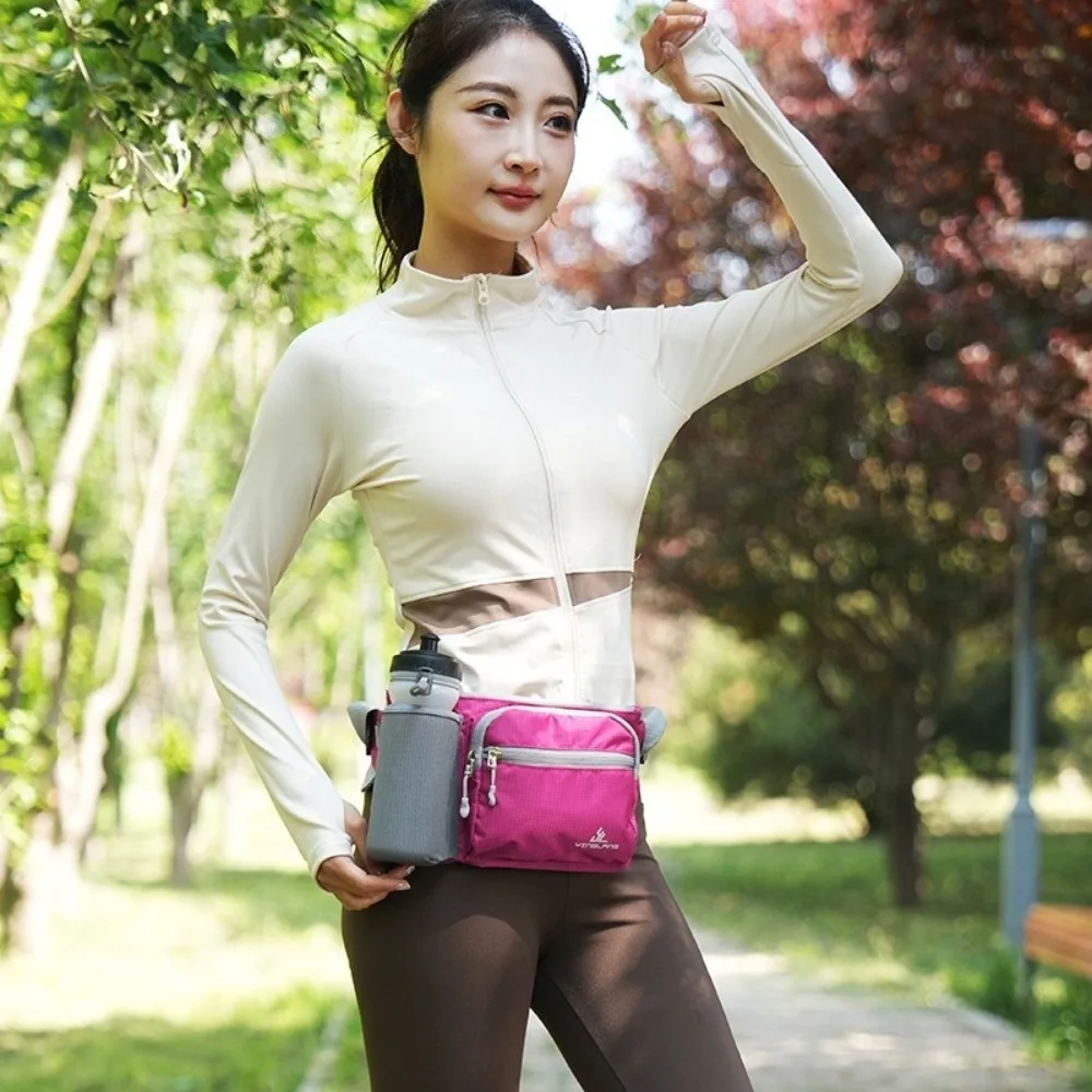 

Multifunctional Waist Bag Waterproof Lightweight Phone Chest Bag Oxford Material Invisible Design Water Bottle Bag Fitness