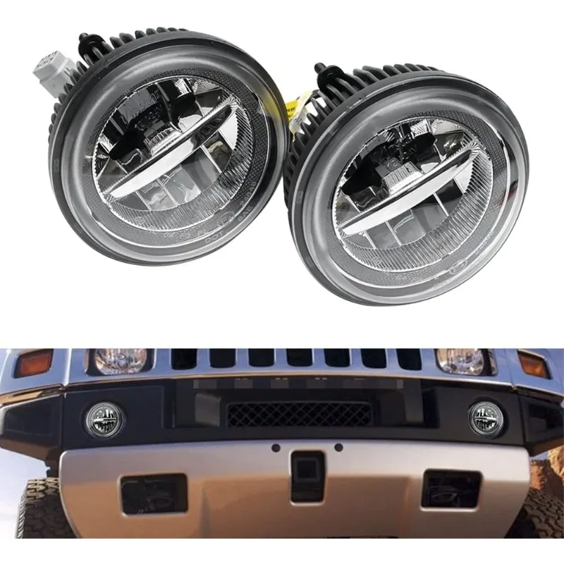 NJSBYL H2 LED Gruppo luci di marcia diurna per 2003 2004 2005 2006 2007 2008 2009 Hummer H2 Fendinebbia 12v/10w LED bianco