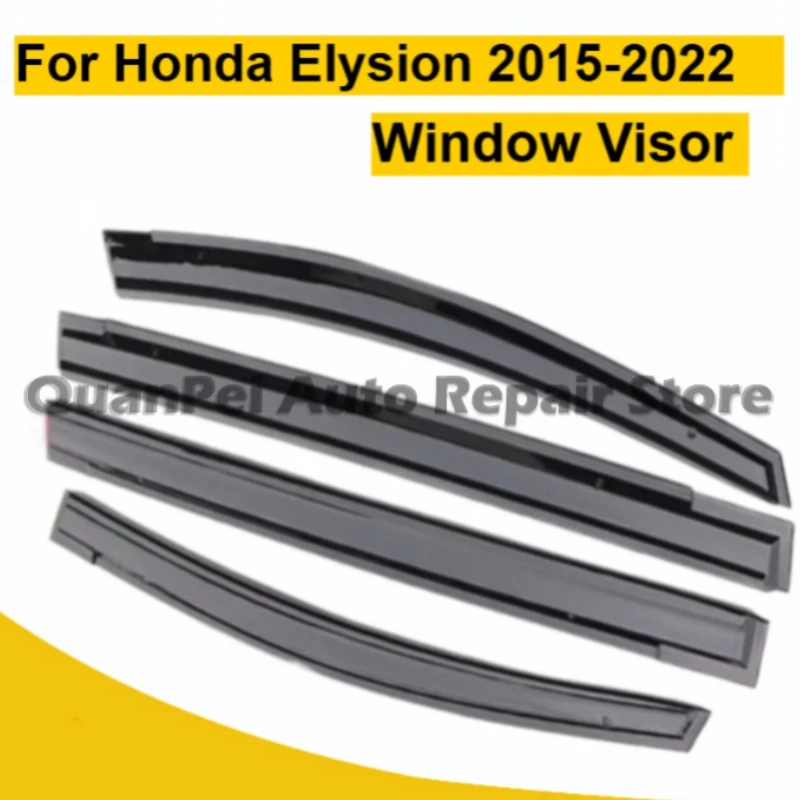 For Honda Elysion 2015-2022 Window Visor Rain Guard 4PCS Side Window Deflector Car Exterior Accessories