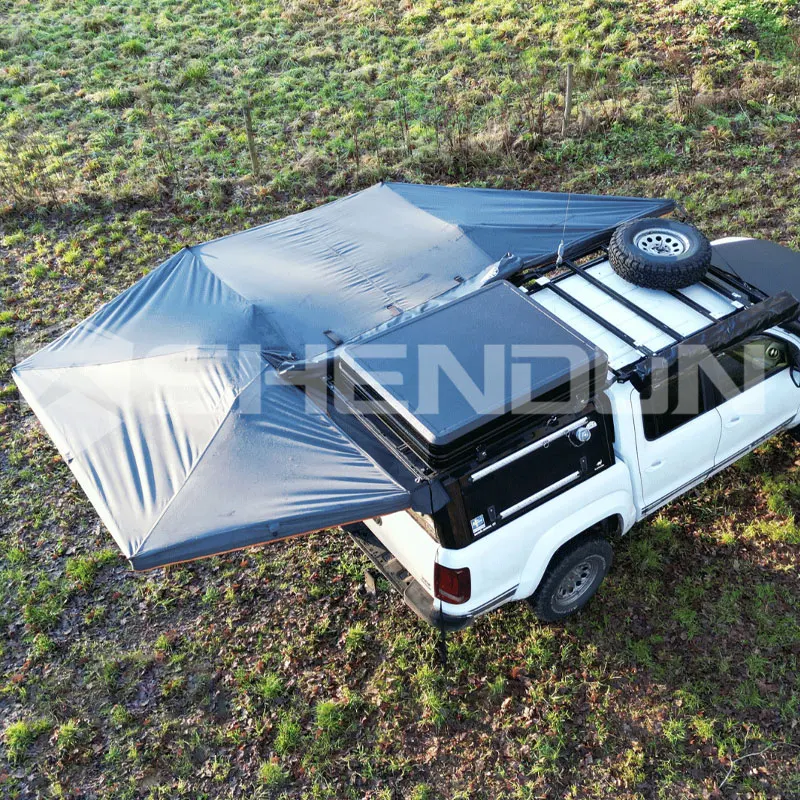 360 Car Awning,2.5M 270car Awming Custom Hard Shell 270 Plus Awning with Walls Car Awning 270 Degree Hard Cover