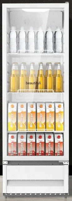 Armário de exibição de bebidas a61, freezer refrigerado, armário de manutenção fresca, freezer vertical comercial, refrigerado a ar, pequeno refrigerador