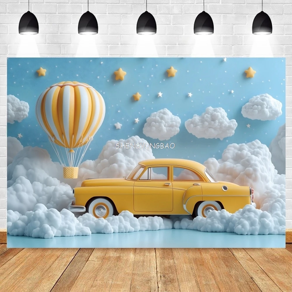 First Birthday Party Photography Backdrop Pink Gold Balloon Sweet One Butterfly Baby Shower Family Background CJ-02