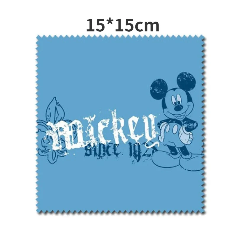 Disney Mickey Glasses Cloth Cartoon Minnie Glasses Cleaner Kid Eyewear Accessories Phone Screen Camera Ornaments Cleaning Cloths