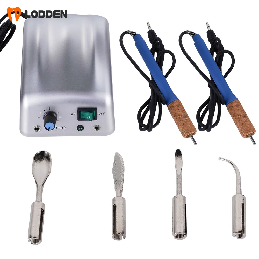 Lodden Electric Wax Carving Pen -R1102 Dental Lab Waxer for Crown/Bridge/Implant Molding, CE Certified Carving Tool with 5 Tips
