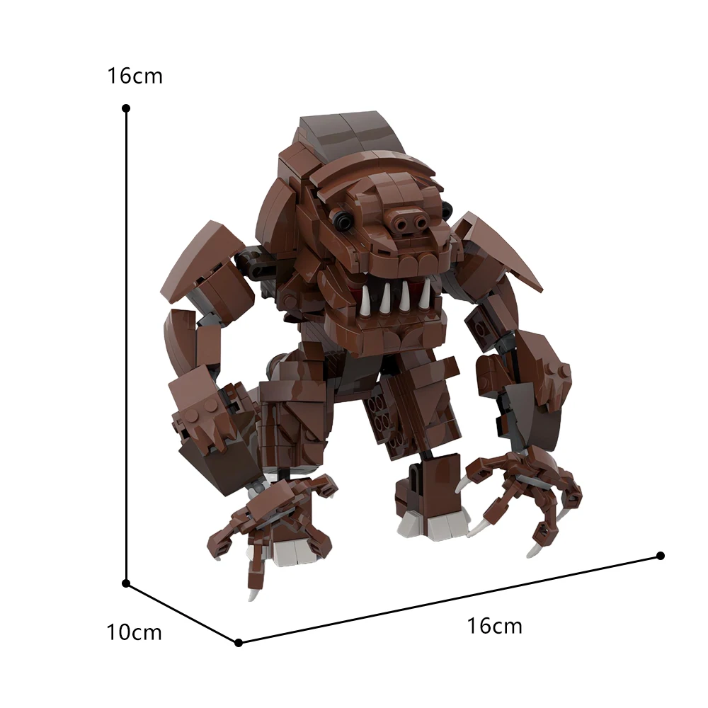 Space War Movie Rancor Model Large Semi-sentient Reptilian Carnivores Building Blocks Toys 459 Pieces for Adults Collection