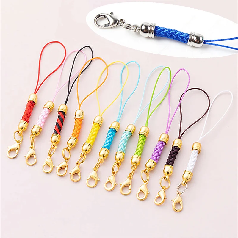 10/20pcs Keychain Rope With Jump Ring Lanyard Lariat Strap Cord For DIY Keyring Pendant Crafts Jewelry Making Supplies Wholesale