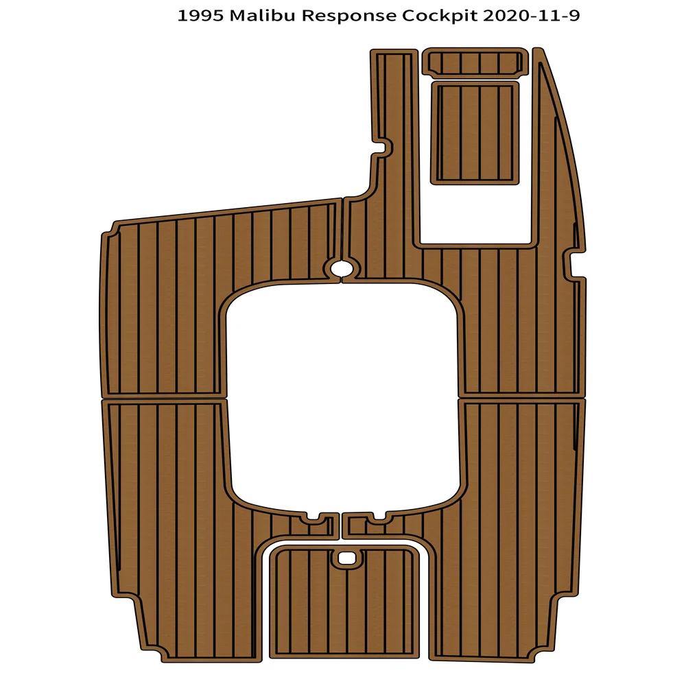 

1995 Malibu Response Cockpit Pad Boat EVA Foam Faux Teak Deck Floor Mat FlooringSeaDek MarineMat Gatorstep Style Self Adhesive