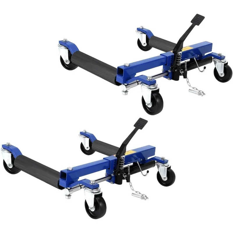 

Car Wheel Dolly Jack, 3000LBS Capacity Wheel Dolly with Hydraulic Tire Jack & Twin Rollers, Heavy Duty Rollers with Foot Pedal f