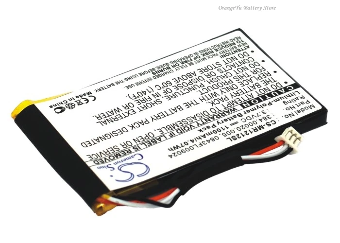 Replacement 3.7V 1100mAh GPS Navigator Battery 0843FL009024 384.00020.005 for Magellan RoadMate 1212 1217 1220 1230