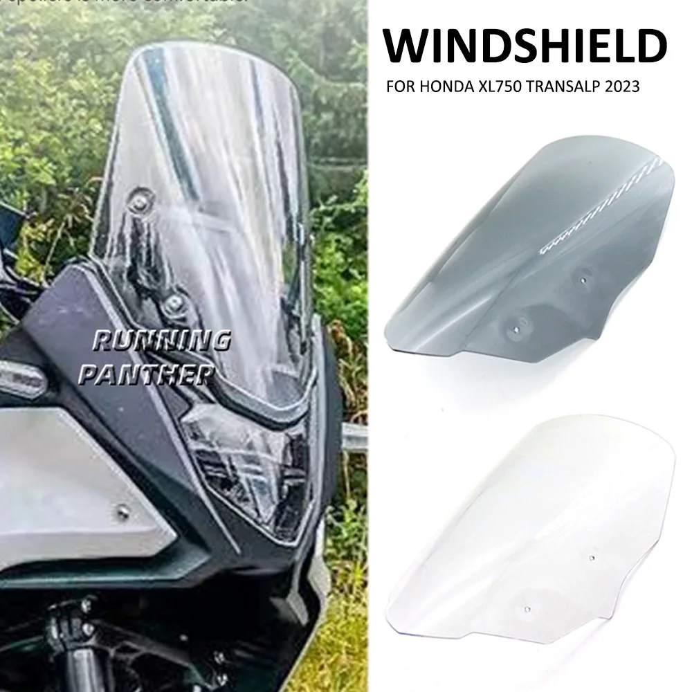 2023 Motorcycle Front Windscreen Windshield Visor Wind Screen Shield Spoiler Deflector For HONDA XL 750 XL750 TRANSALP Transalp