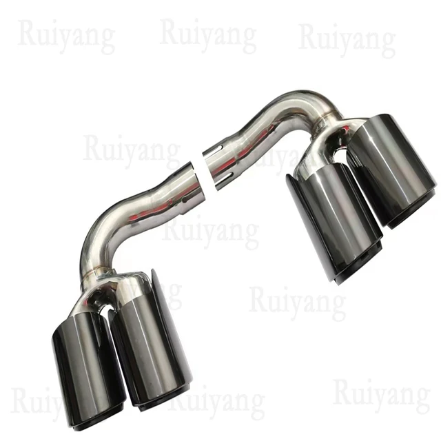 2018-2024年式カイエンクーペ9Y0用排気管テールパイプスポーツエキゾーストデュアルアウトレットから4アウトレットへ