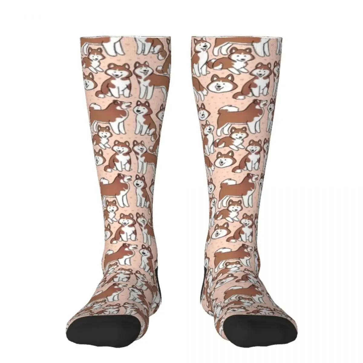 Siberian Husky illustration Socks crazy funny gift set Mens Socks Women's