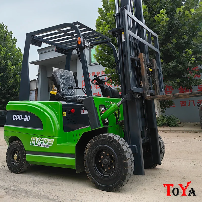 1TON 1.5TON 2TON Electric forklift material transfer pallet jet reach stacker with crane off-road transmission vehicle customize